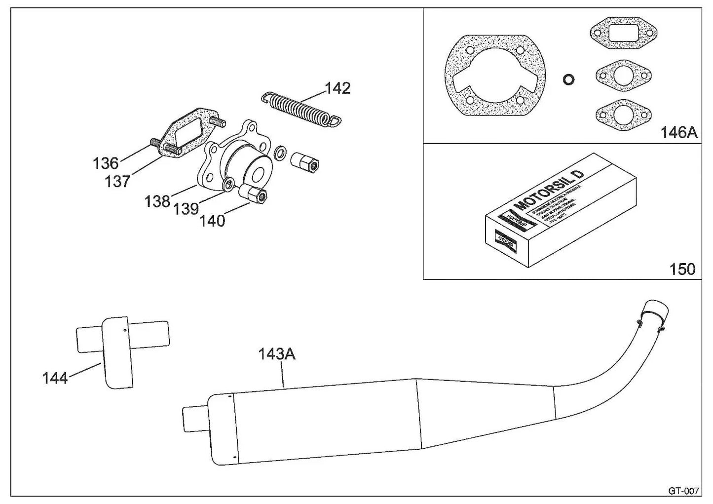 Iame 60cc Swift exhaust gasket