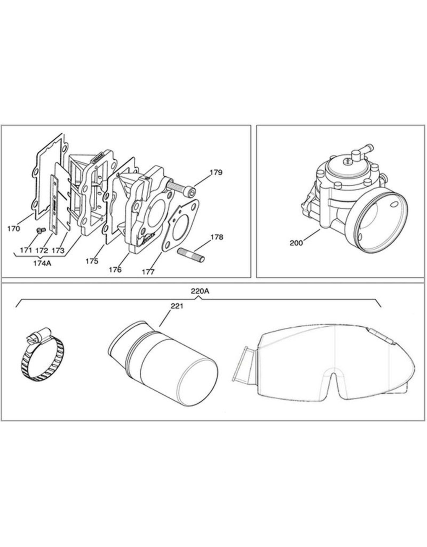 Iame X30 membrane plate set carbon