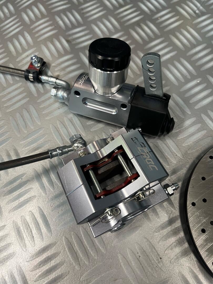 Croc Promotion mini kart brake system complete LZF