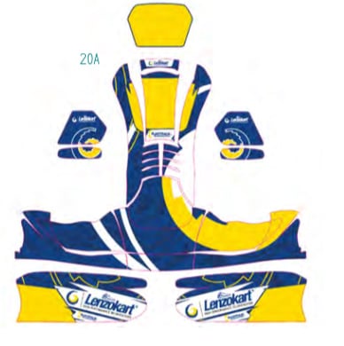 LenzoKart KG 507 / 509 Stickerset - KartKings