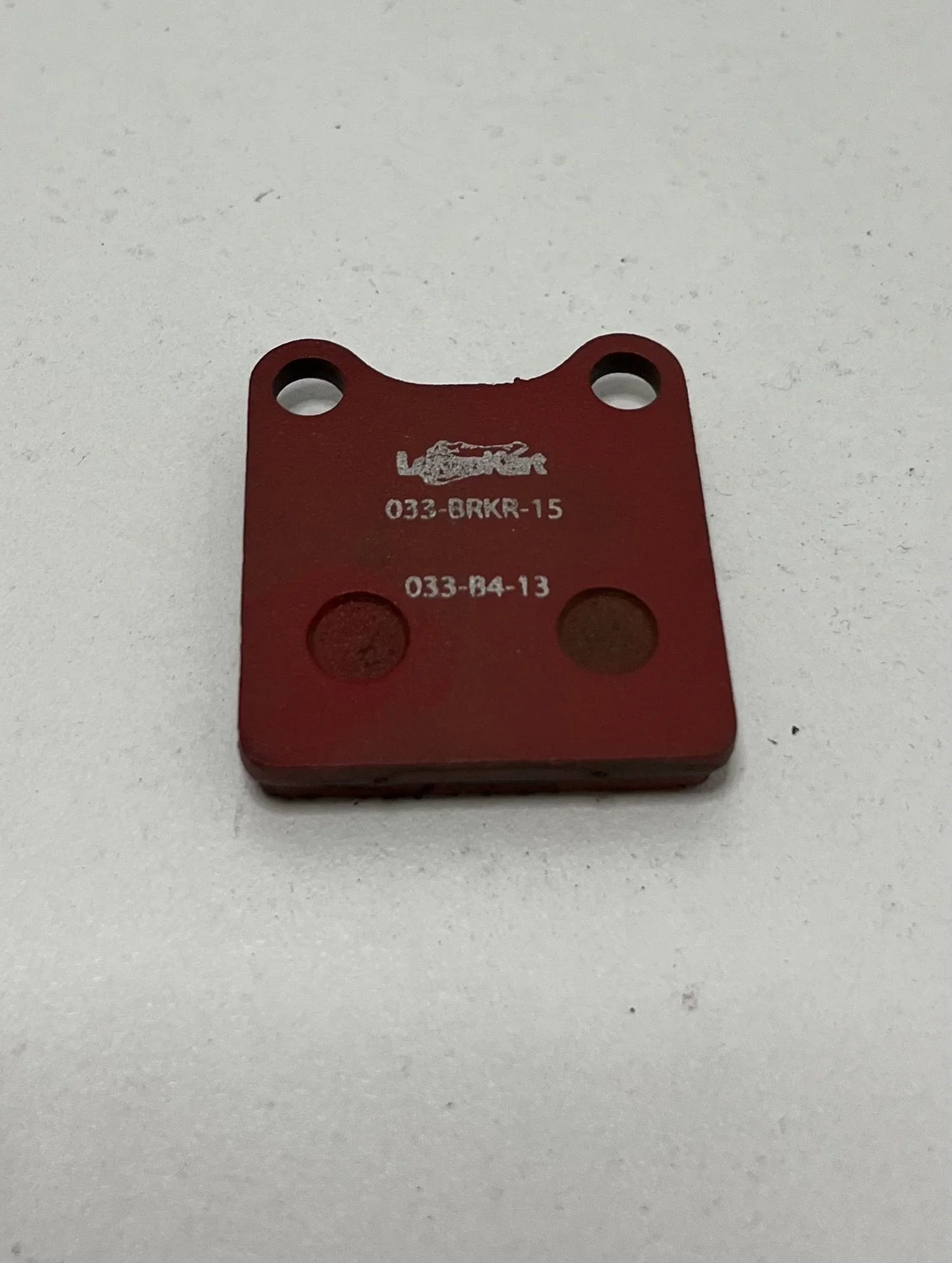 LenzoKart mini rear / KZ front brake pad soft red LKF13