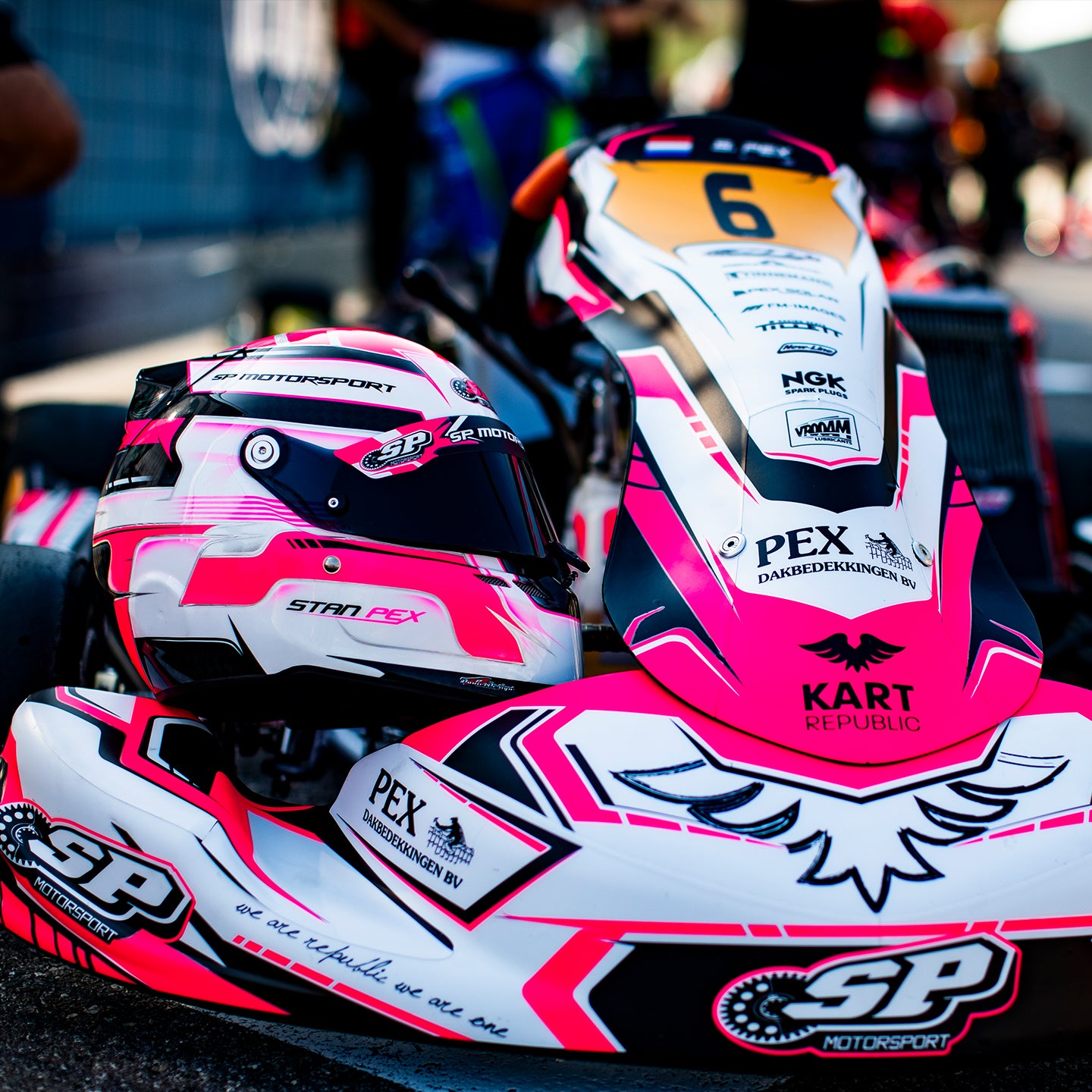 Set de stickere / design livrea personalizată pentru kart