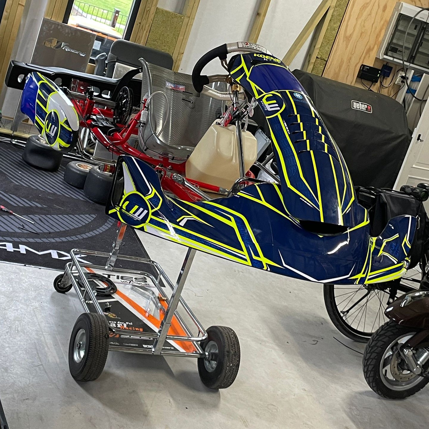 Set de stickere / design livrea personalizată pentru kart