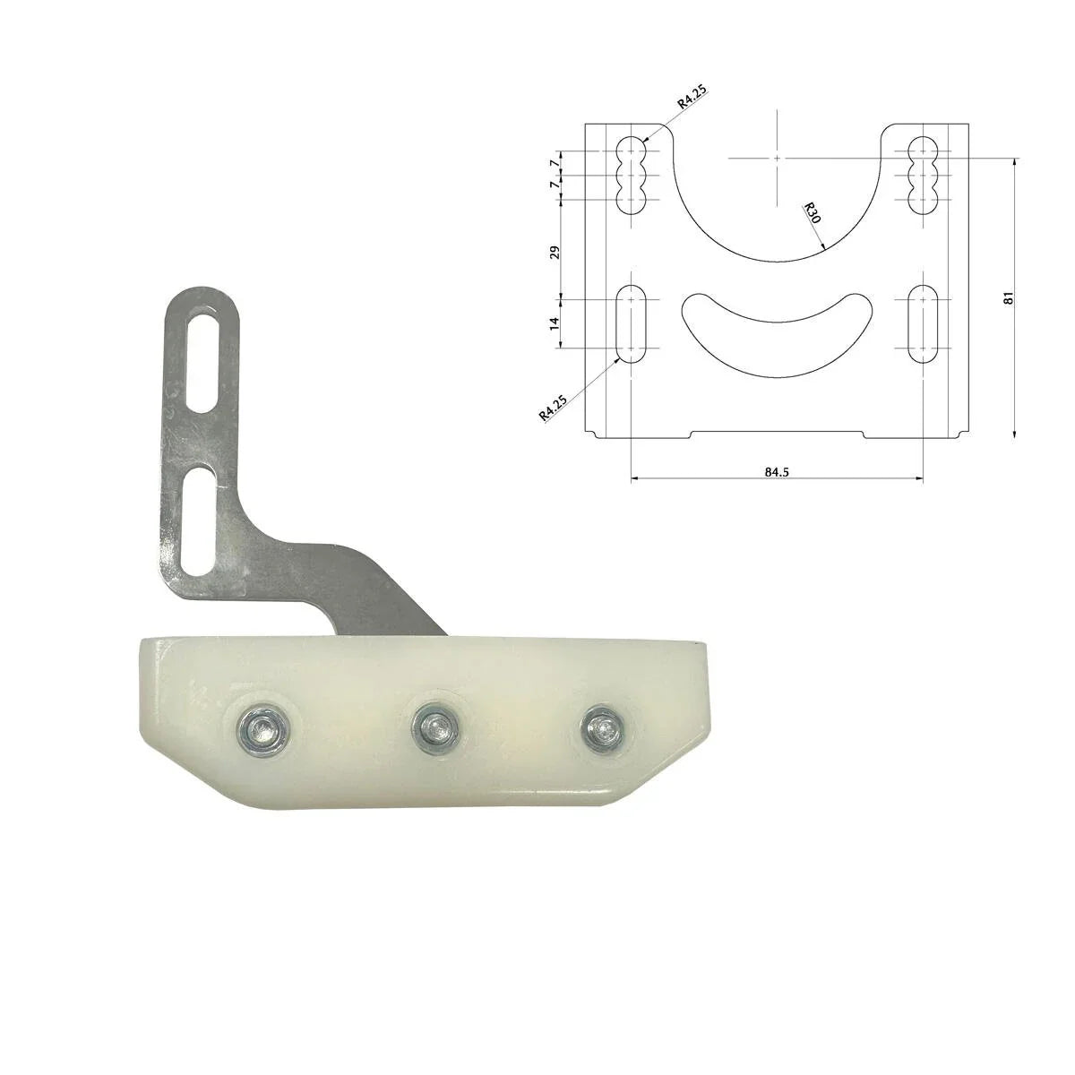 RR Bremseskivebeskytter - Type Mini 4 Huller