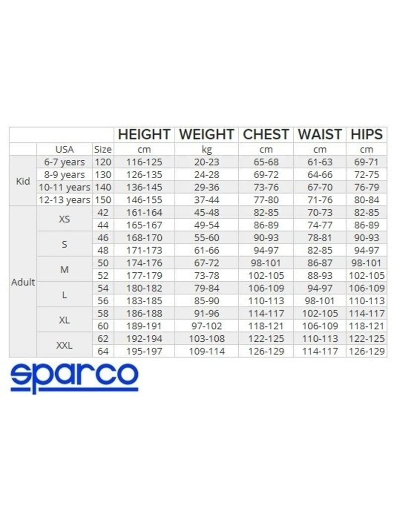 Sparco thunder overall black/blue