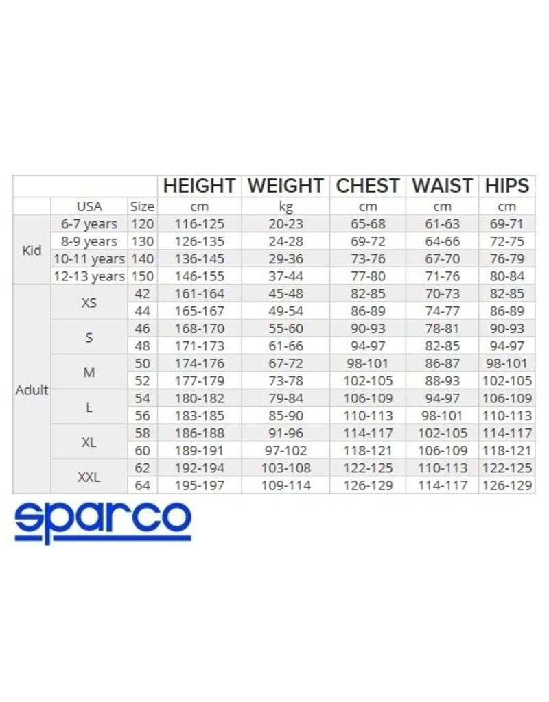 Sparco Thunder Advanced Overall Black/Blue