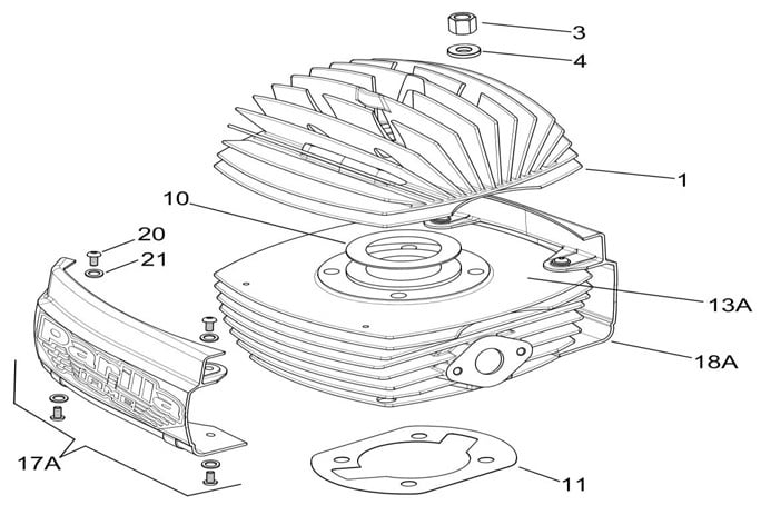 Iame 60CC Swift sylinterin pohjan tiiviste 0.20MM