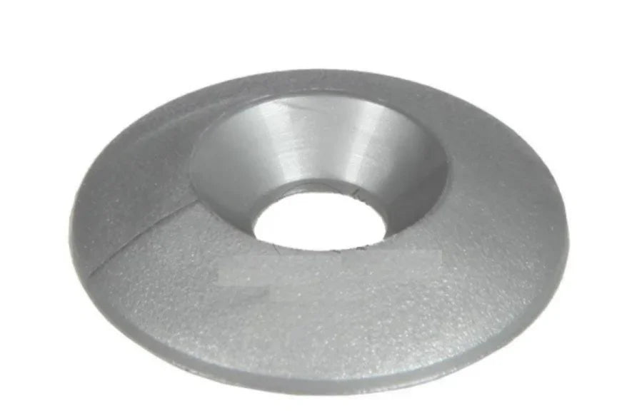 Plast nedsänkt ring M8 Grå