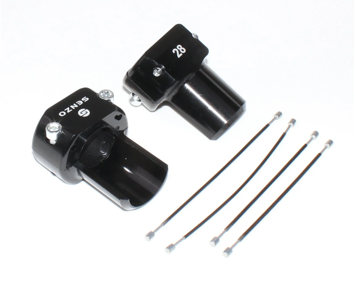 Senzo Rear bumper saver set 28MM black