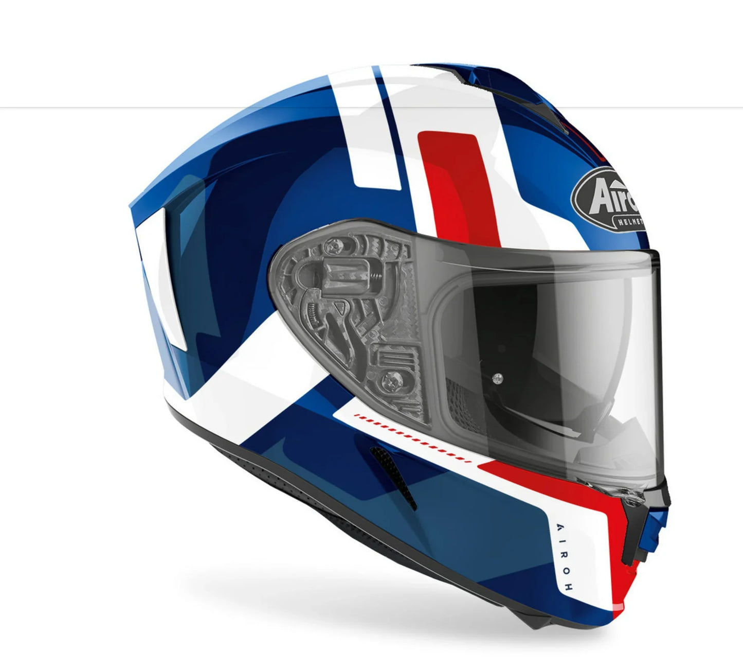 Airoh Spark Shogun гланцово синьо/червено