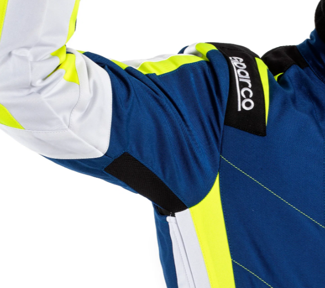 Sparco kerb advanced overall blue/yellow