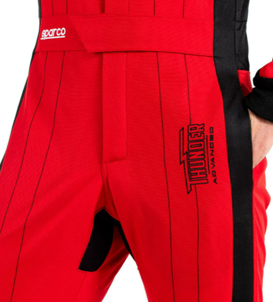 Sparco Thunder Advanced Overall Red/Black