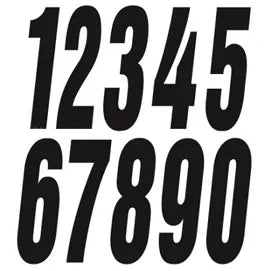 IPK-klistremerke nummer svart