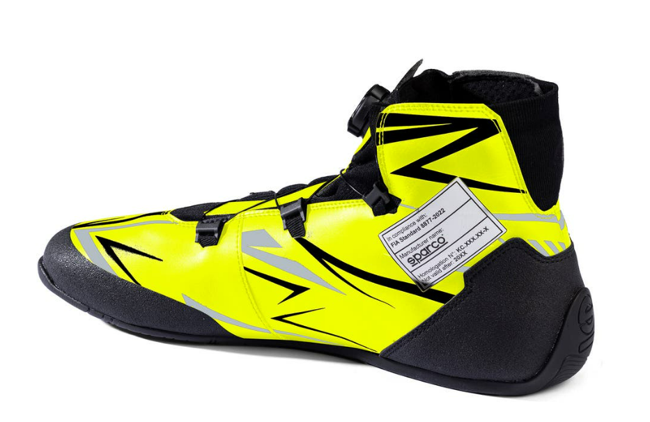 Sparco K-rapid FIA 8877-2022 (with quick release) fluorescent yellow / black