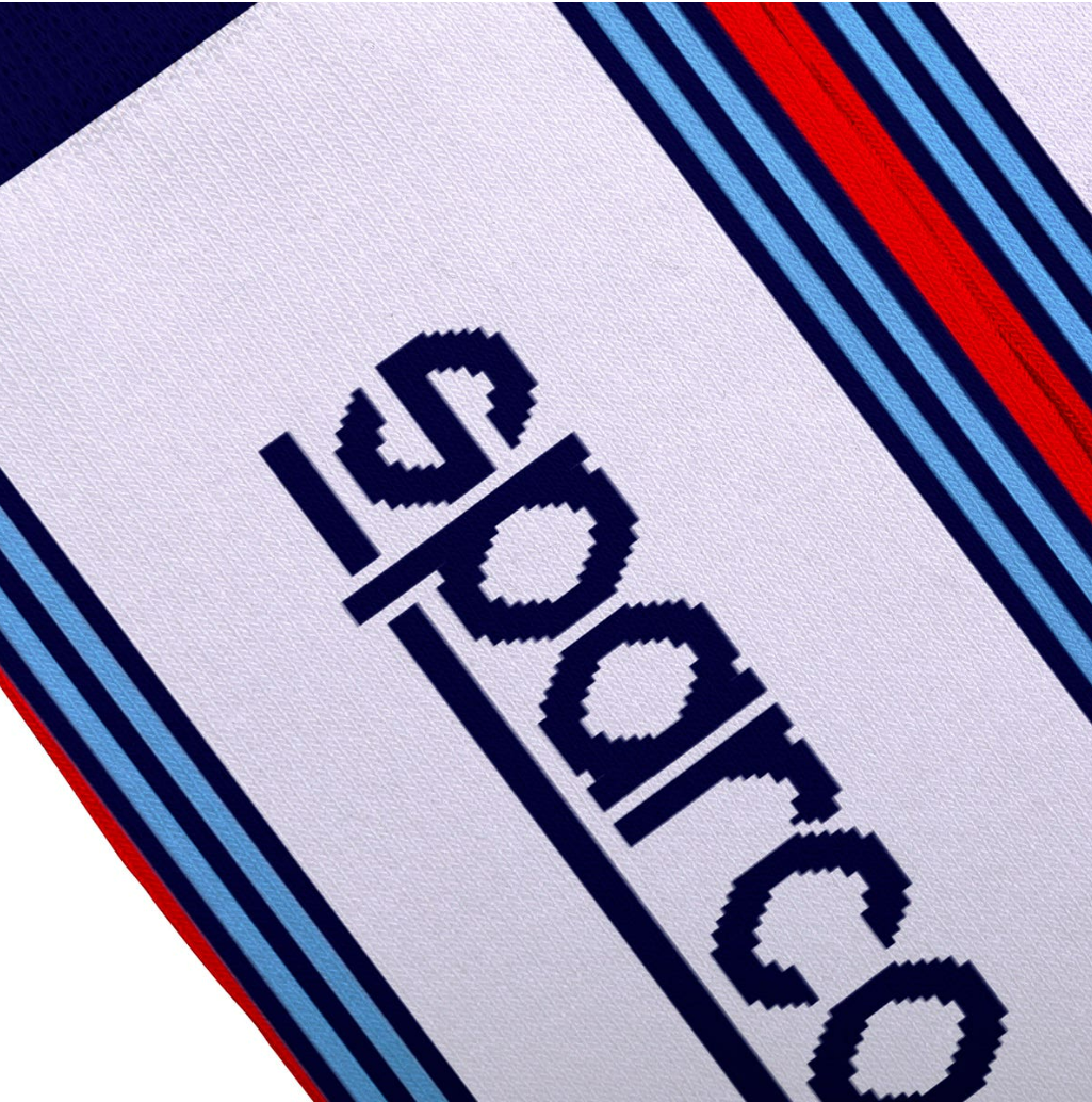 Sparco Martini Iconic design high socks White / Blue / Red