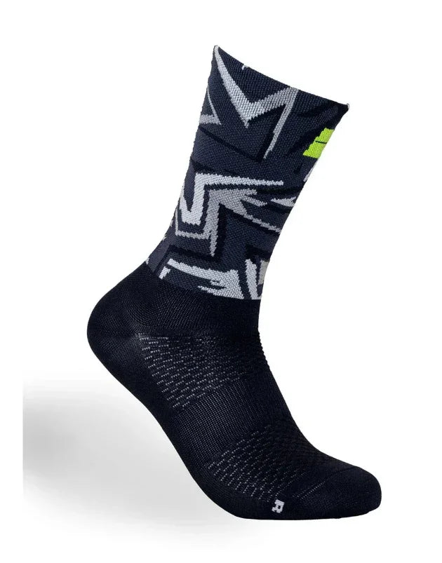 Bengio Kart socks K-Summer black/fluorescent yellow