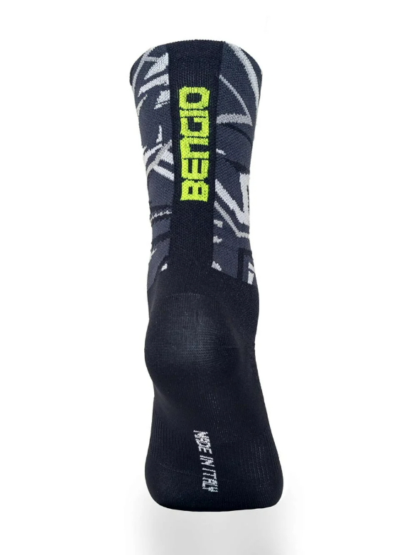 Bengio Kart socks K-Summer black/fluorescent yellow