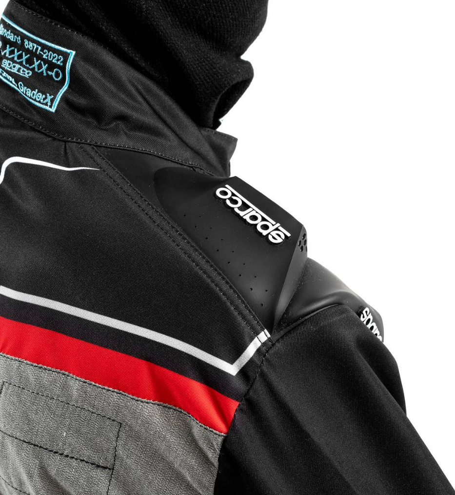 Sparco Superleggera kart overall FIA 8877-2022 black/red