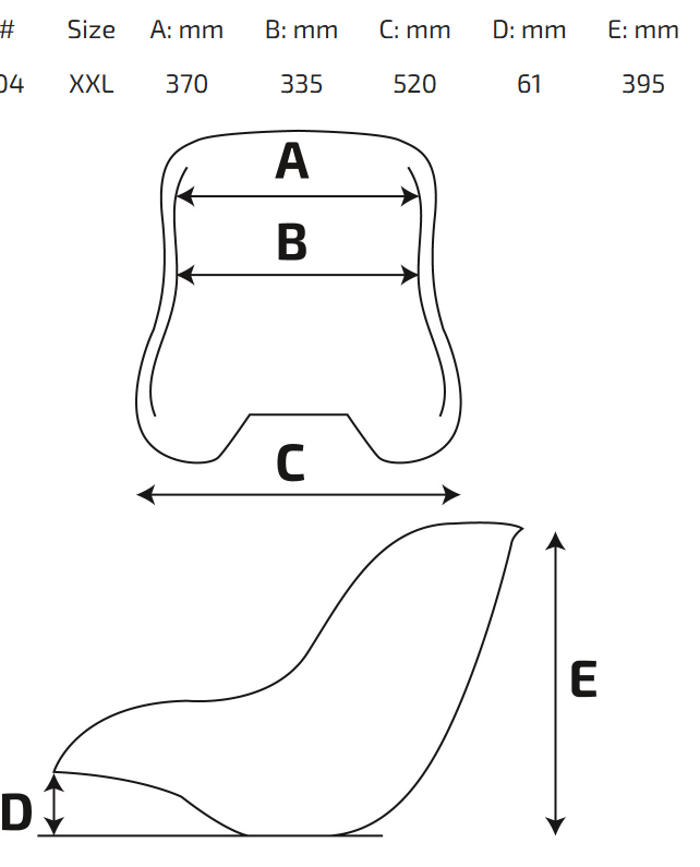 HQ Rent a car chair XXL