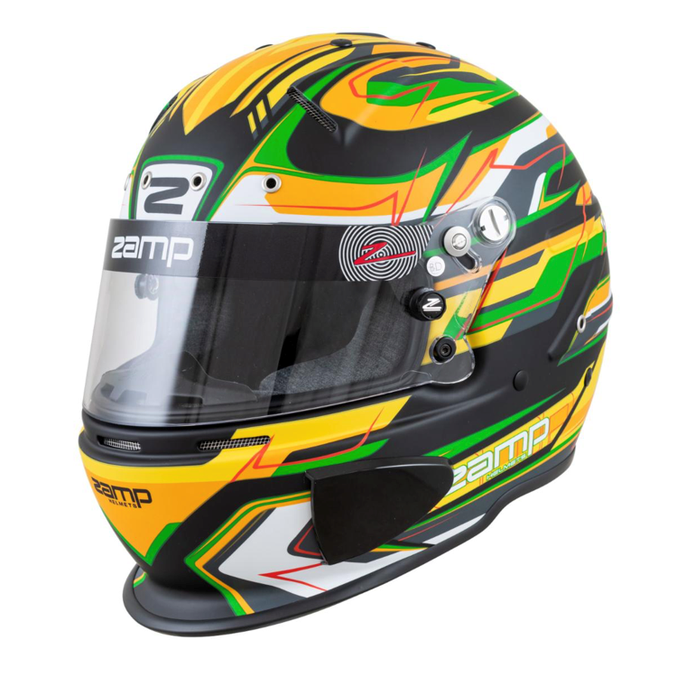 Zamp RZ-70E Switch Black/Green/Yellow (FIA-8859/SNEL 2020)