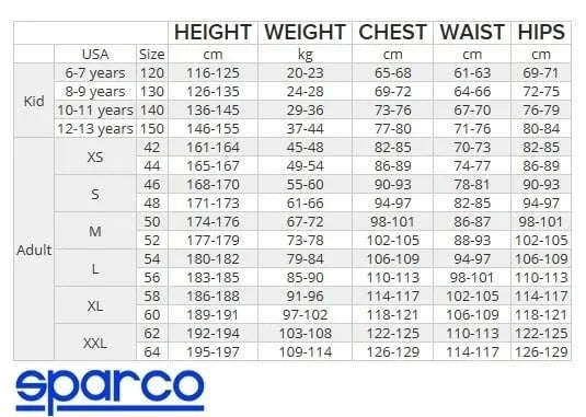 Sparco Rookie overall svart/blå