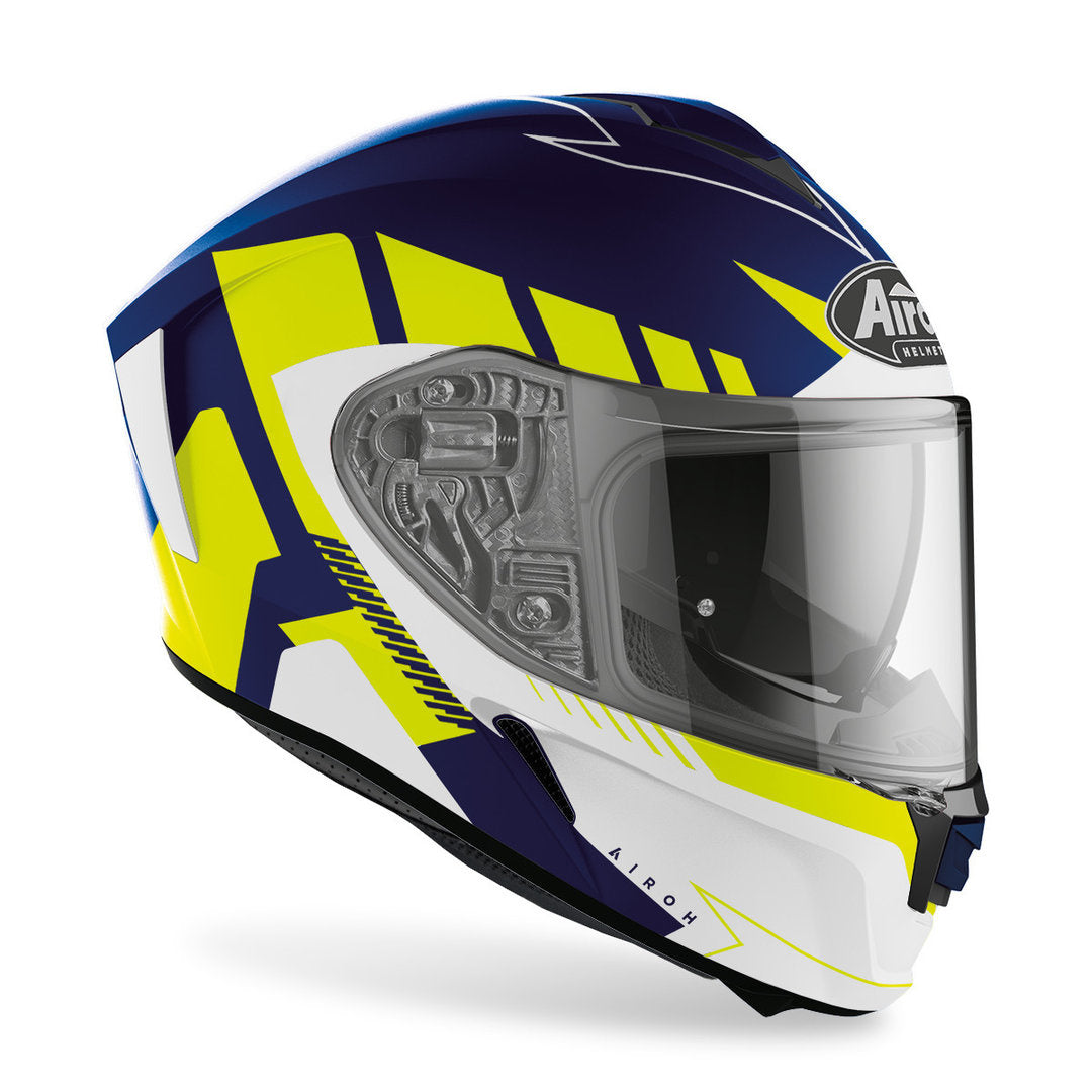Airoh Spark Blue / Fluorescent Yellow Matt