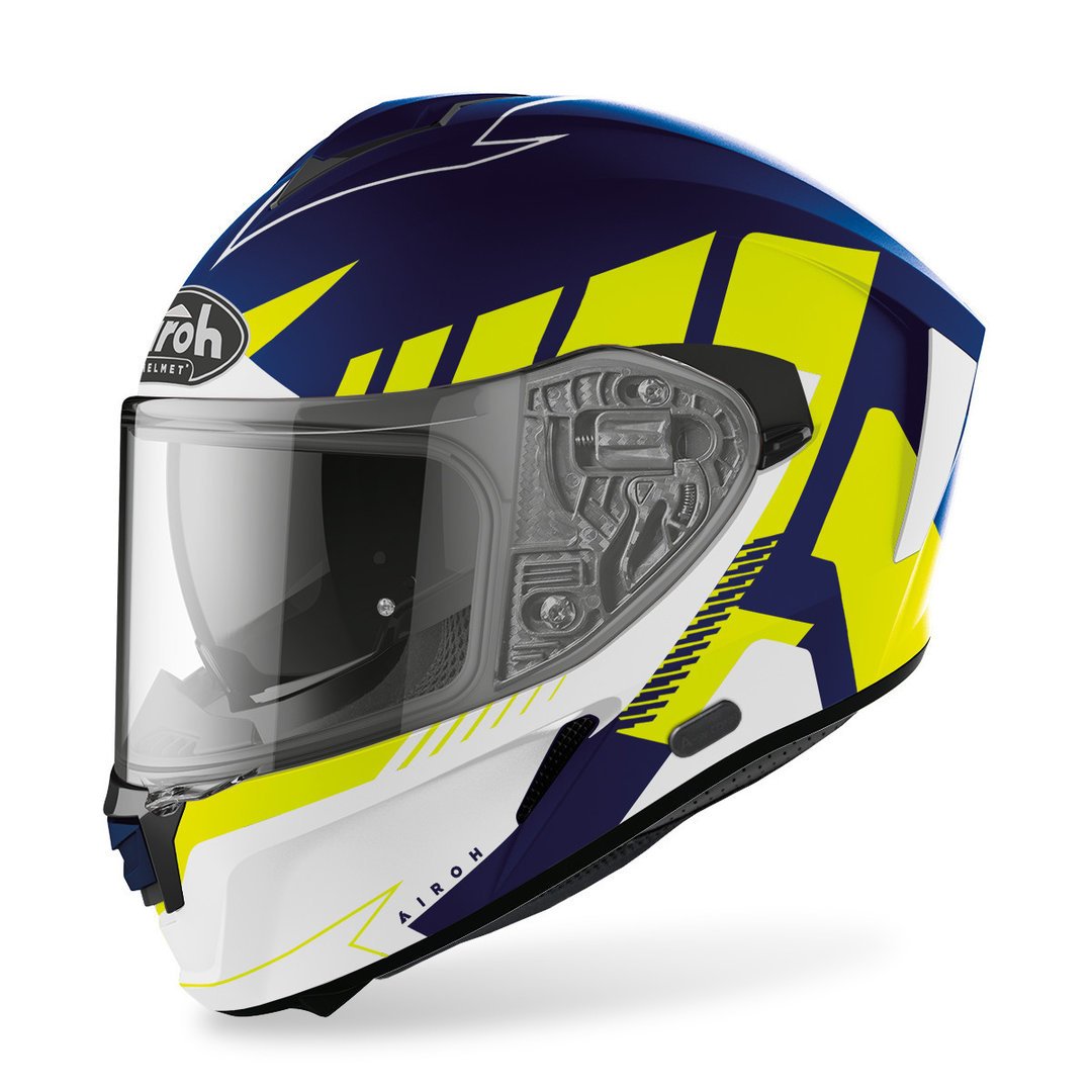 Airoh Spark Blue / Fluorescent Yellow Matt
