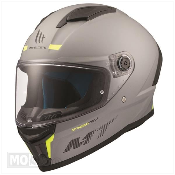 MT Helmets Stinger 2 matt gray / fluorescent yellow