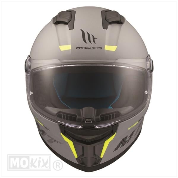 MT Helmets Stinger 2 matt gray / fluorescent yellow