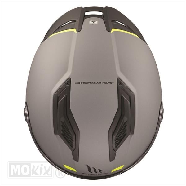 MT Helmets Stinger 2 matt gray / fluorescent yellow