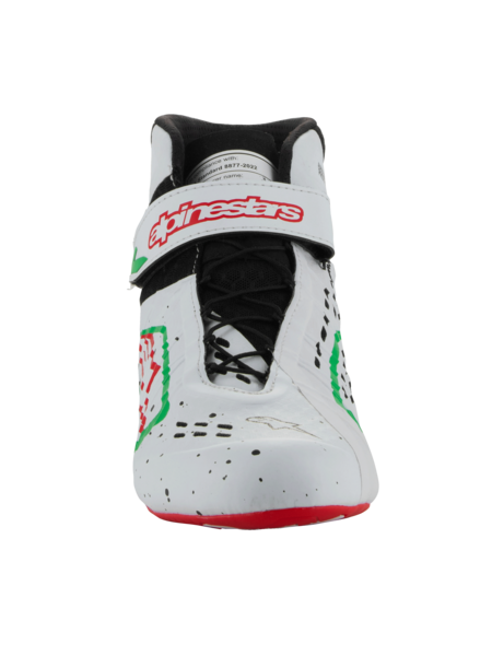 Alpinestars KX V3 Fia approved kart shoes White / green / red