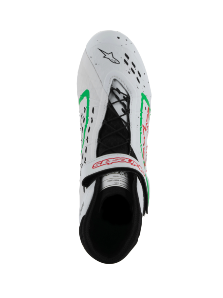 Alpinestars KX V3 Fia approved kart shoes White / green / red