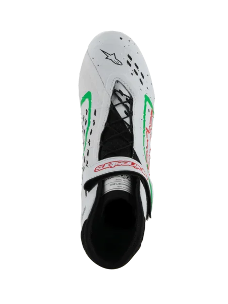 Alpinestars KX V3 Fia-godkjente kartsko hvite / grønne / røde