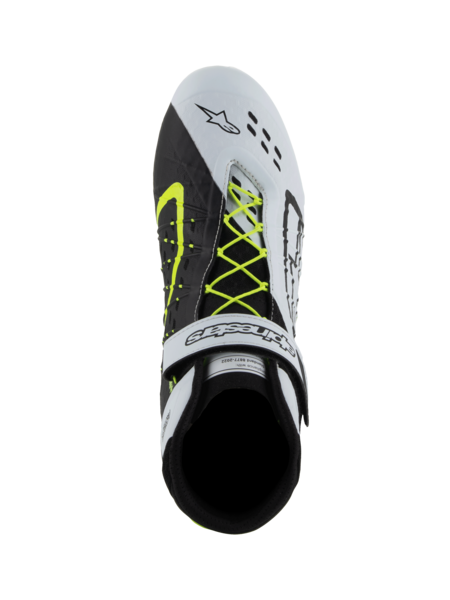 Alpinestars KX V3 Fia approved kart shoes Black/white/fluorescent yellow