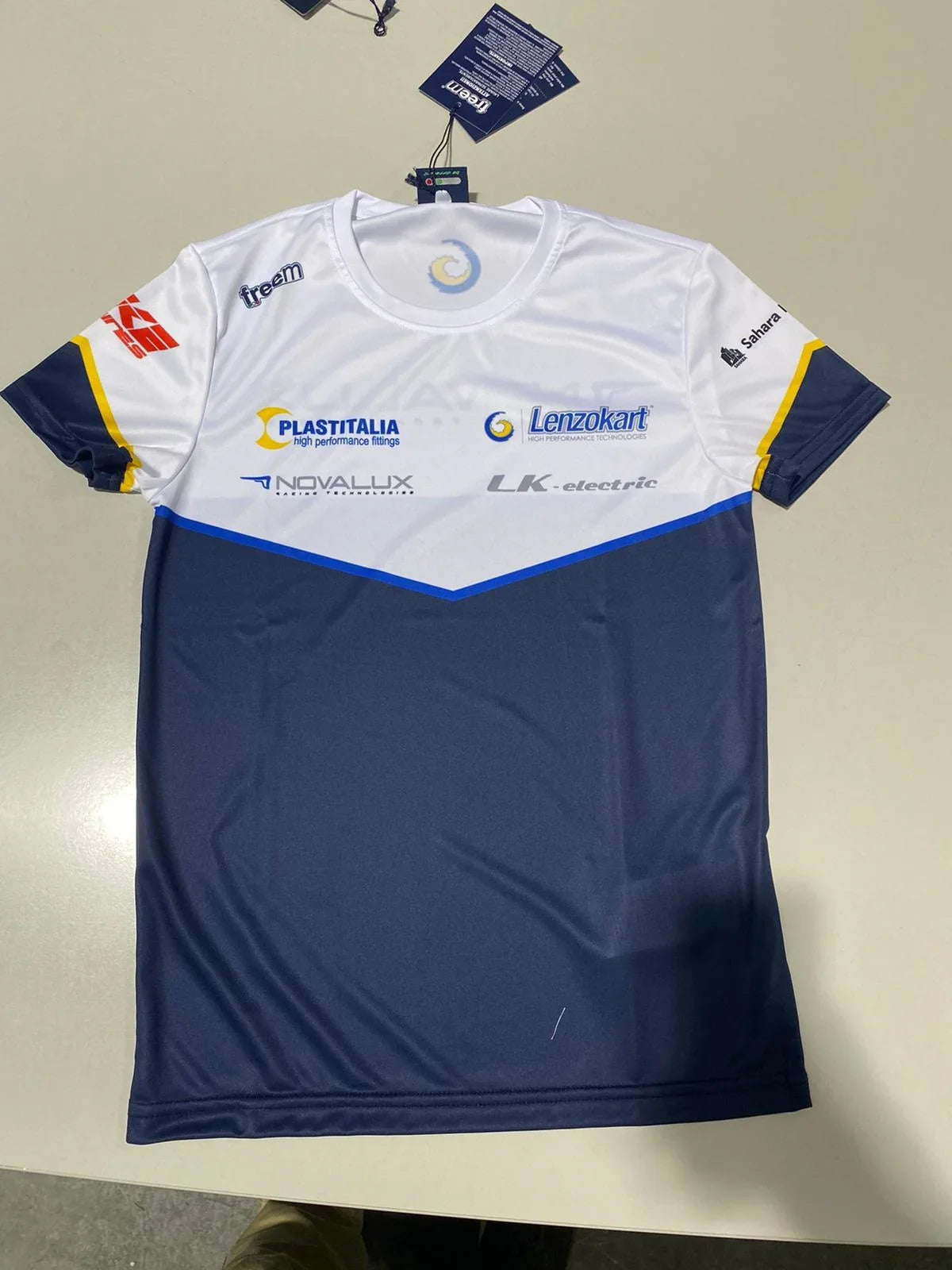 Modré tričko LenzoKart / Freem