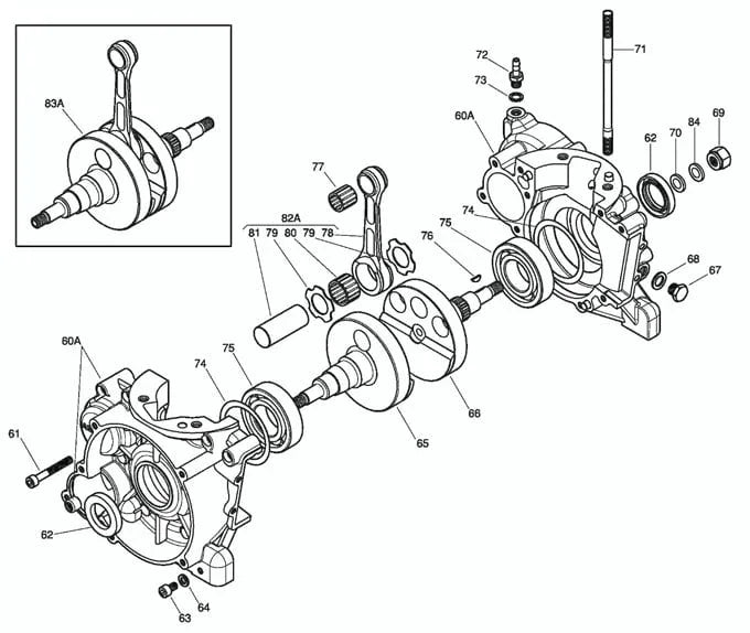 Iame X30 Stempelstiftlager / stempelstiftlager