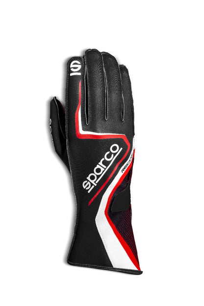 Sparco Rekord-Kart-Handschuesch schwaarz/rout