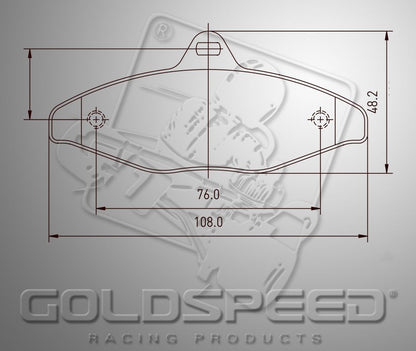 Goldspeed brake pad set Type 450