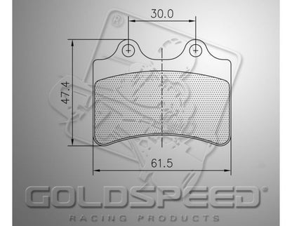 Goldspeed brake pad set Type Haase Runner
