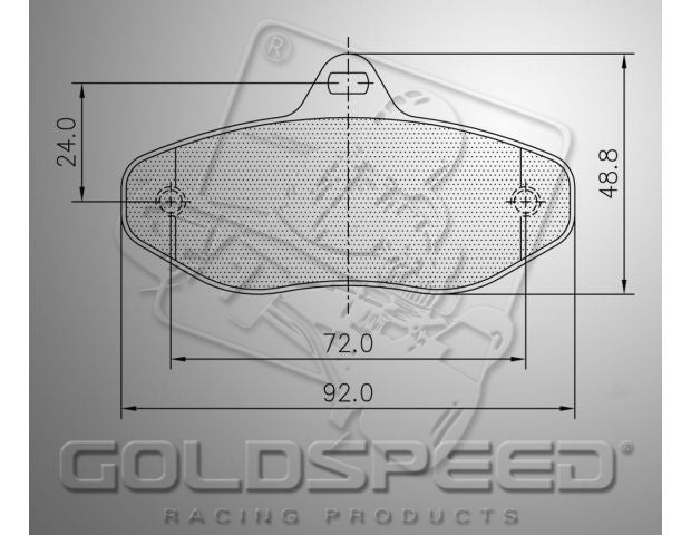 Goldspeed brake pad set Type CRG Rental