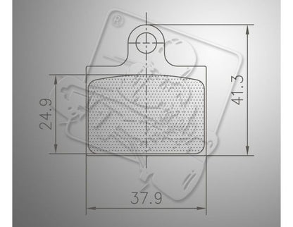 Goldspeed brake pad set Type EKS for