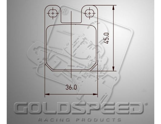 Goldspeed brake pad set Type Brembo front