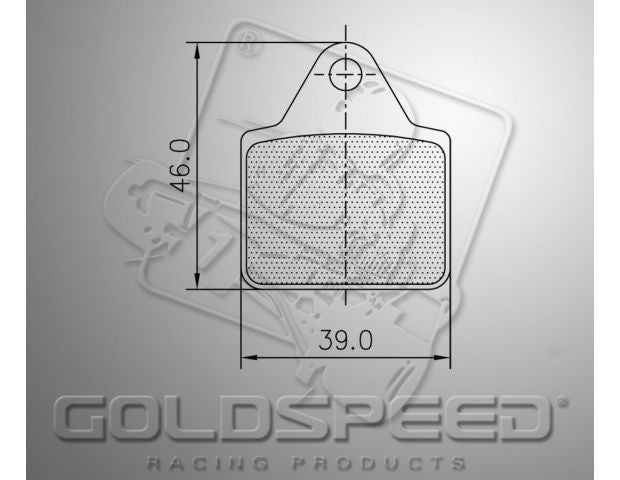 Goldspeed brake pad set Type LenzoKart front / mini rear