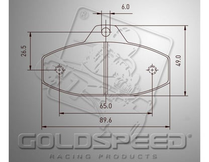 Goldspeed brake pad set SKM-EVO-2 TYPE