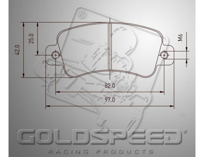 Goldspeed brake pad set KART COMPONENT