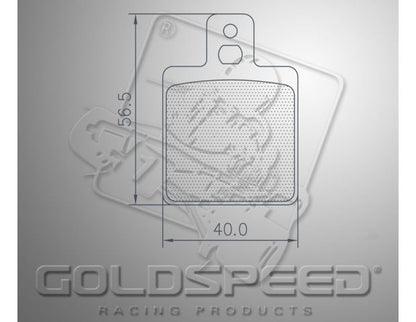 Goldspeed brake pad set Brembo / Sodi Kart