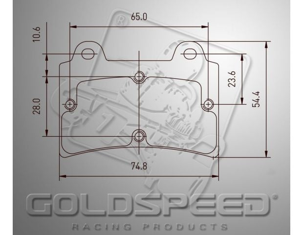 Goldspeed brake pad set Arrow