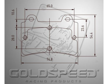 Goldspeed brake pad set Arrow