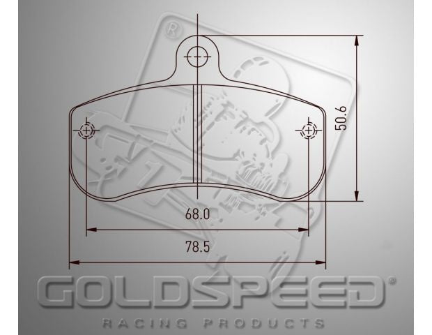 Goldspeed brake pad set Haase Runner