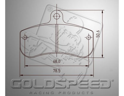 Goldspeed brake pad set Haase Runner